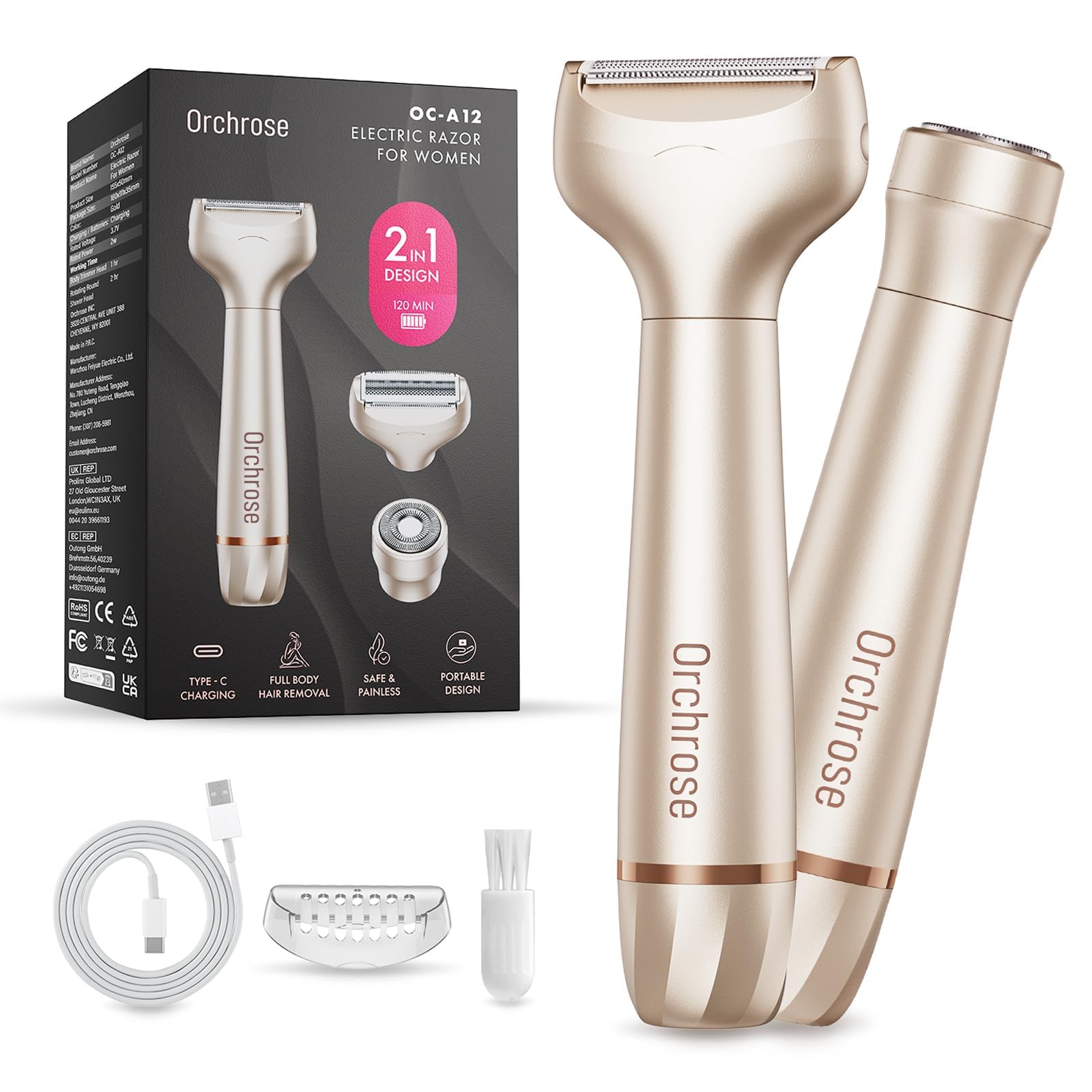 Orchrose Electric Razor for Women
