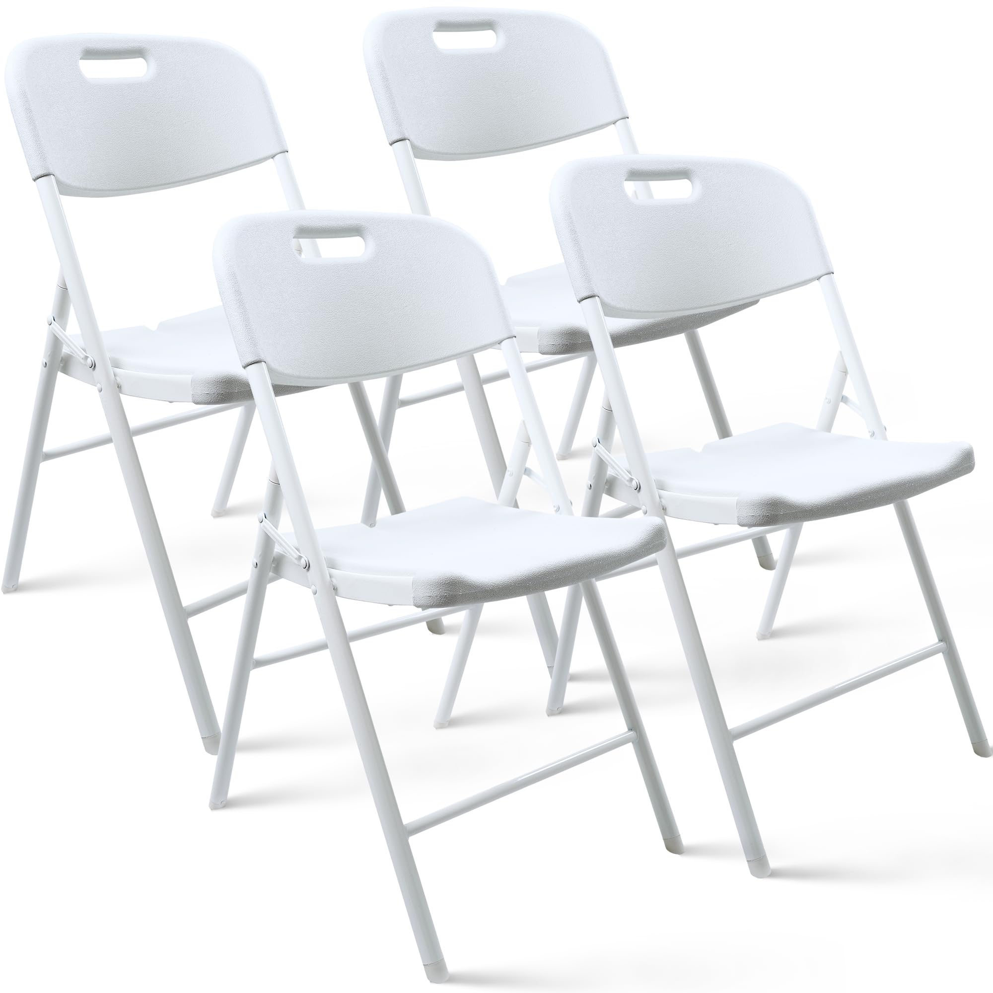 aoole 4 Pack Folding Chair, 700 lb Weight Capacity,Indoor/Outdoor Heavy Duty Foldable Chairs for Restaurants, Kitchens, Picnics, Races, Parties &