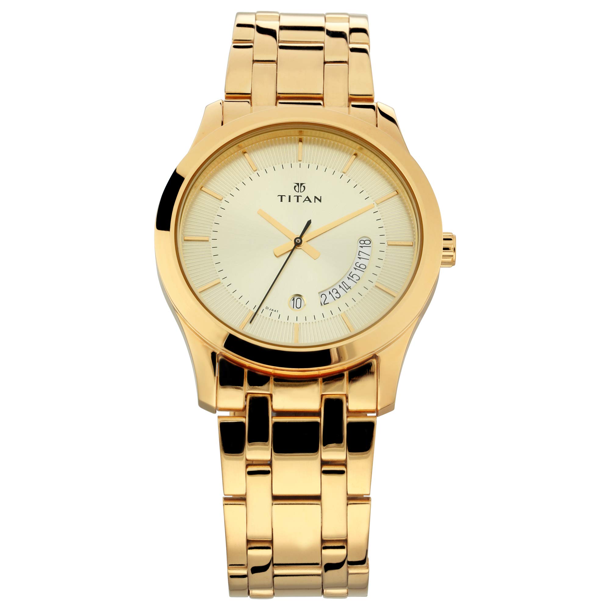 Titan Gents Karishma Analog Champagne Dial Mens Watch-NN1823YM01 (B07SL453C8) Amazon Price History, Amazon Price Tracker