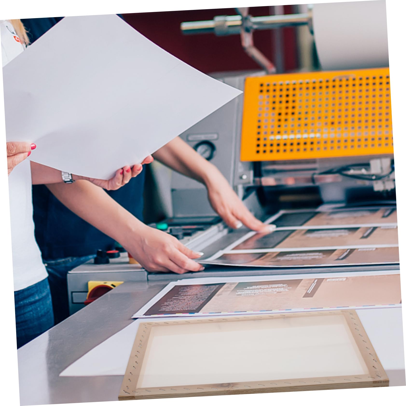 Operitacx Sostituzione Per Vecchie Cornici Cornice in Legno Per Serigrafia Dimensioni Pratiche Per La Stampa