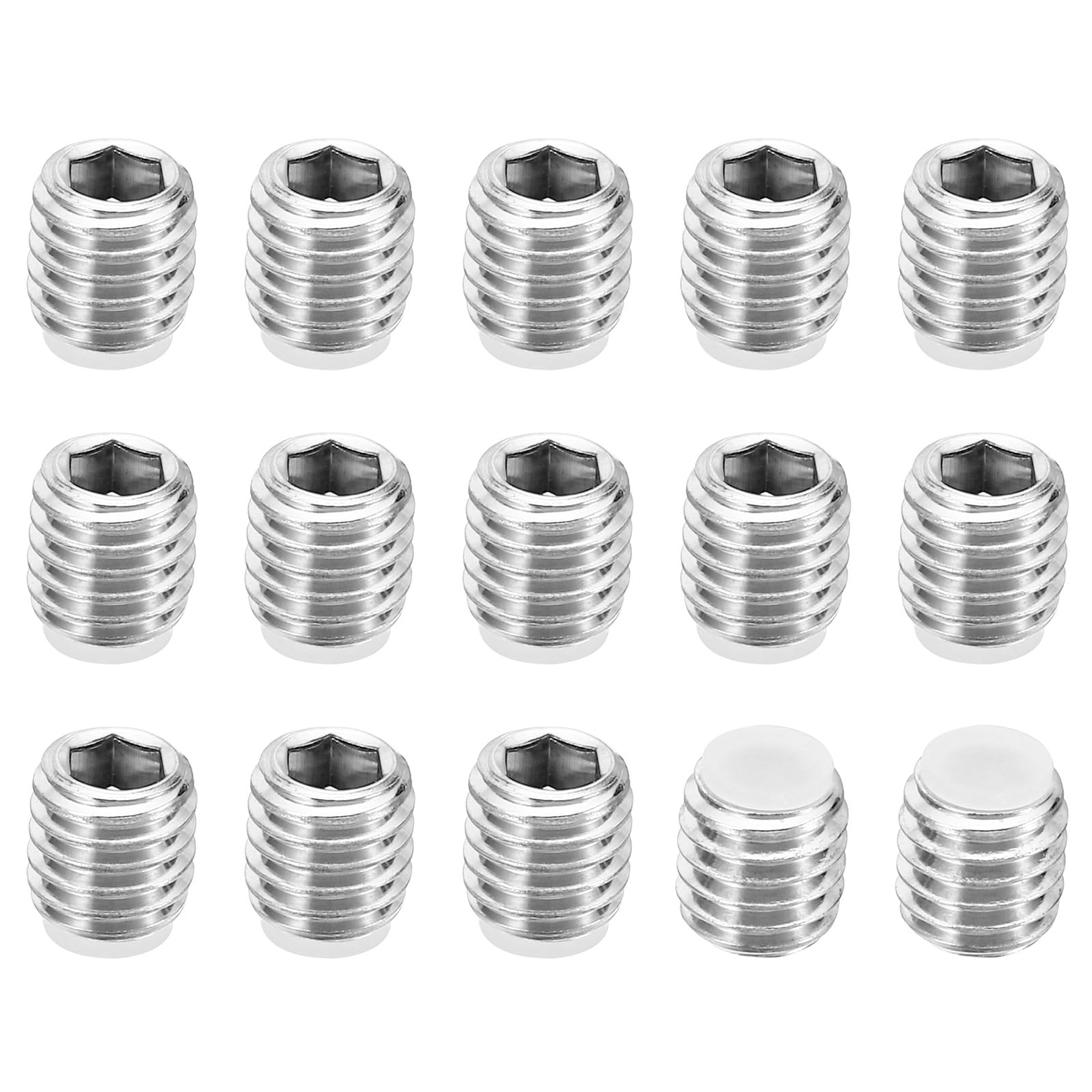 PATIKIL M8x8mm Nylon Tip Grub Screw