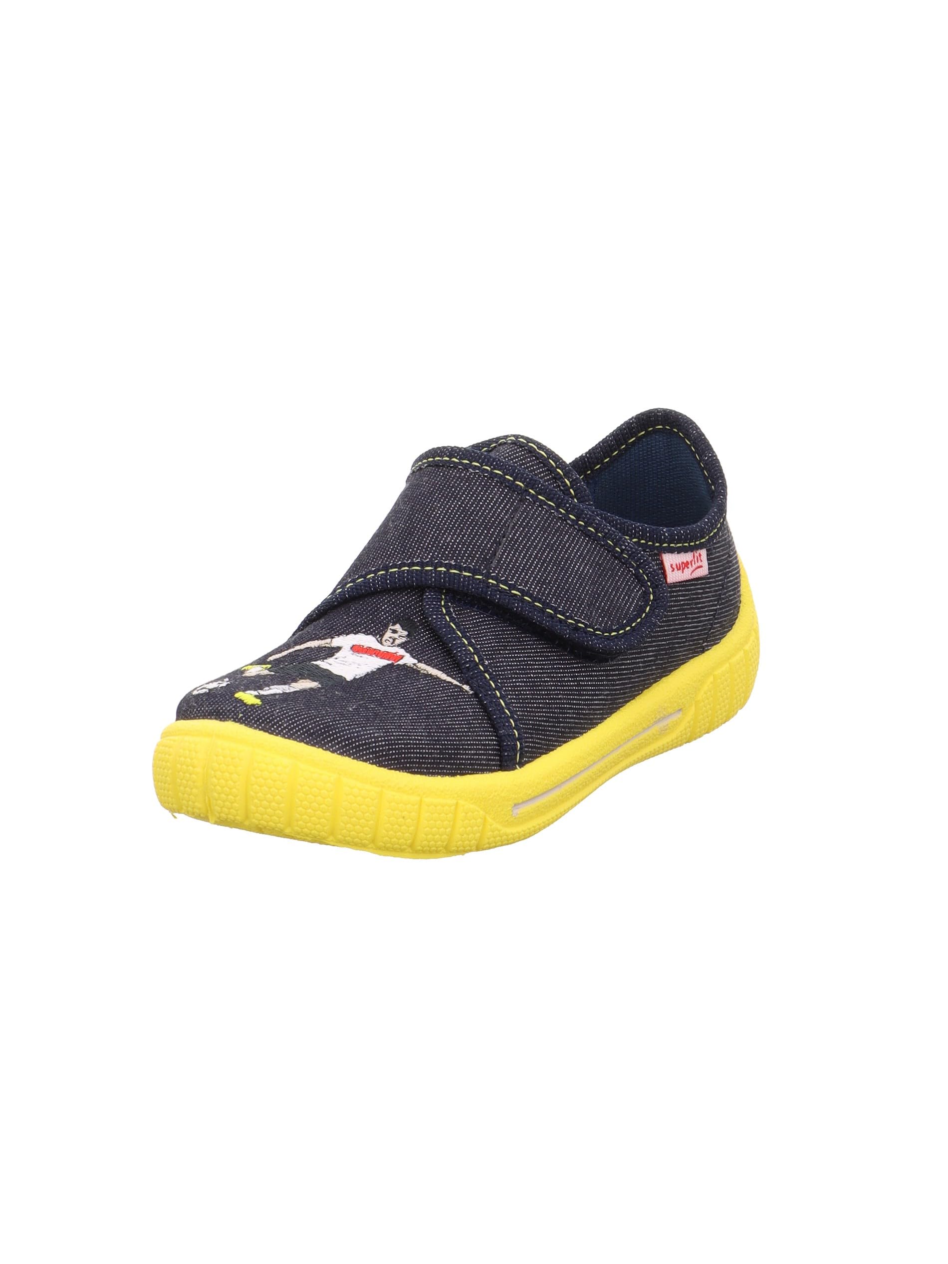 Superfit Jungen Bill Hausschuhe 1-800278 Hausschuhe, Blau Gelb 8070, 24 EU