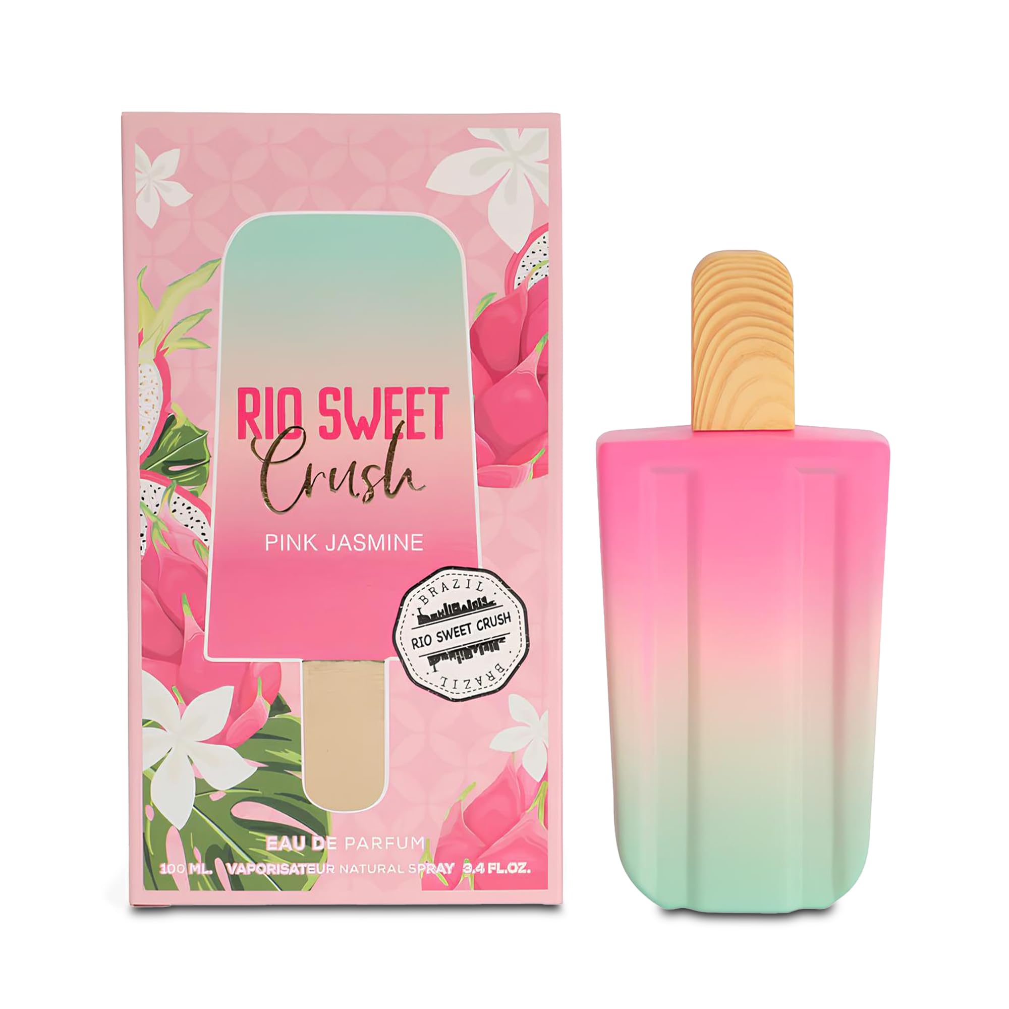 AFLUXE 2PCS Rio Sweet Crush Pink Jasmine Eau de Parfum for Women - 100ml Floral & Fruity Perfume with Vanilla,Hibiscus and Musk Notes Long-Lasting