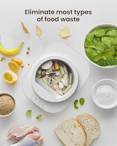 Miniatura 4 de Compostador eléctrico para cocina, contenedor de compostaje inteligente de encimera de 4 L, inodoro, bajo ruido, limpieza automática, convierte los