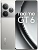 realme gt6 smartphone 5g 16 512 gb snapdragon 8s gen 3 chipset 6000nit ultra bright display sony lyt-808 ois camera 120 w supervooc charge 5500 mah massive battery fluid silver no adapter
