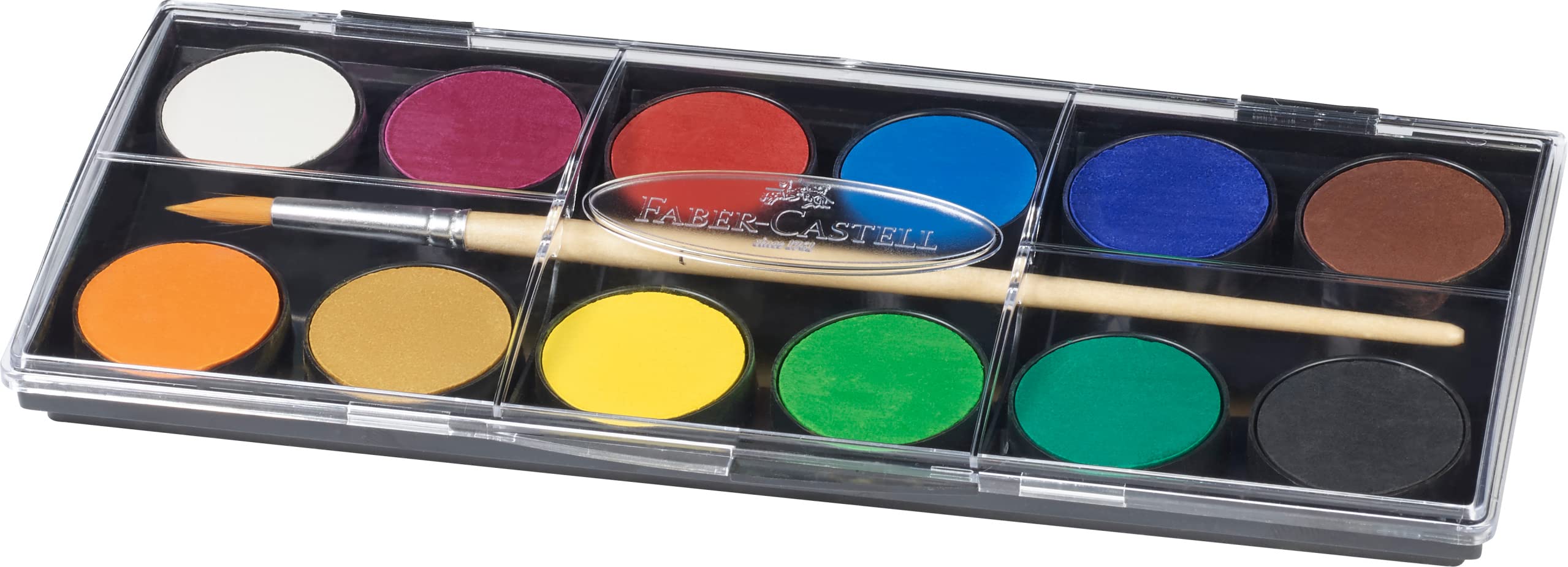 Faber-Castell 164712 - Goldfaber Sketch Marker, confezione da 12 pennarelli ad alcool con punta a pennello e punta fineliner