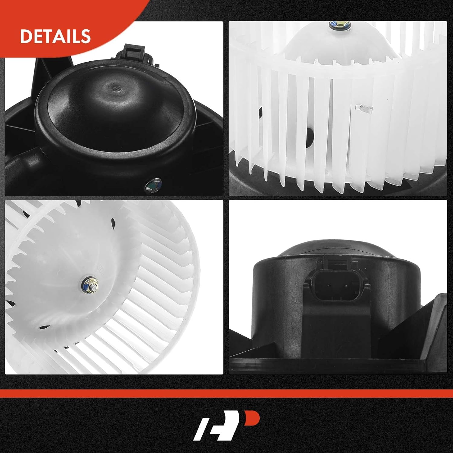 A-Premium HVAC Heater Blower Motor and Resistor Assembly Compatible with Nissan Vehicles - Titan 2004-2015, Armada 2005-2007 - Front, with Fan Cage, Replace# 271505Z000, 31558012100, 2-PC Set
