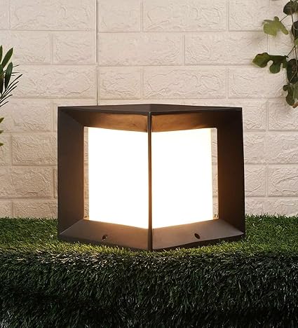 ZOREZA - Gate Light for Home Gate Lamp Enhance Your Gate Lights for Outdoor Decor with Gate Lamps for Outdoor Nilon Grey Metal Gate Light - Stylish and Durable Lighting (4)