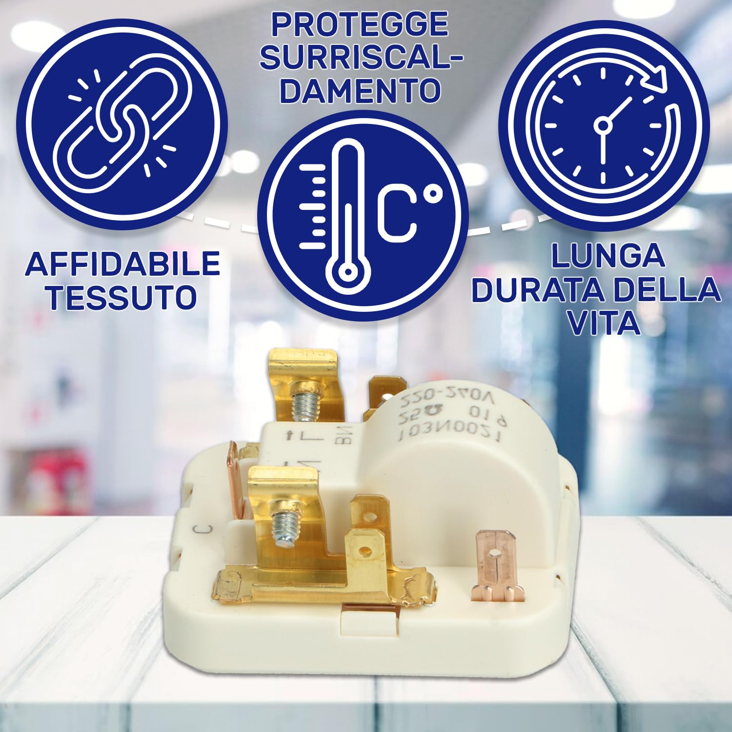 Rele di Protezione Motore del Compressore per Frigorifero 103N0021 per Danfoss - MADE IN EU - Garanzia di 10 Anni - MONTERAL