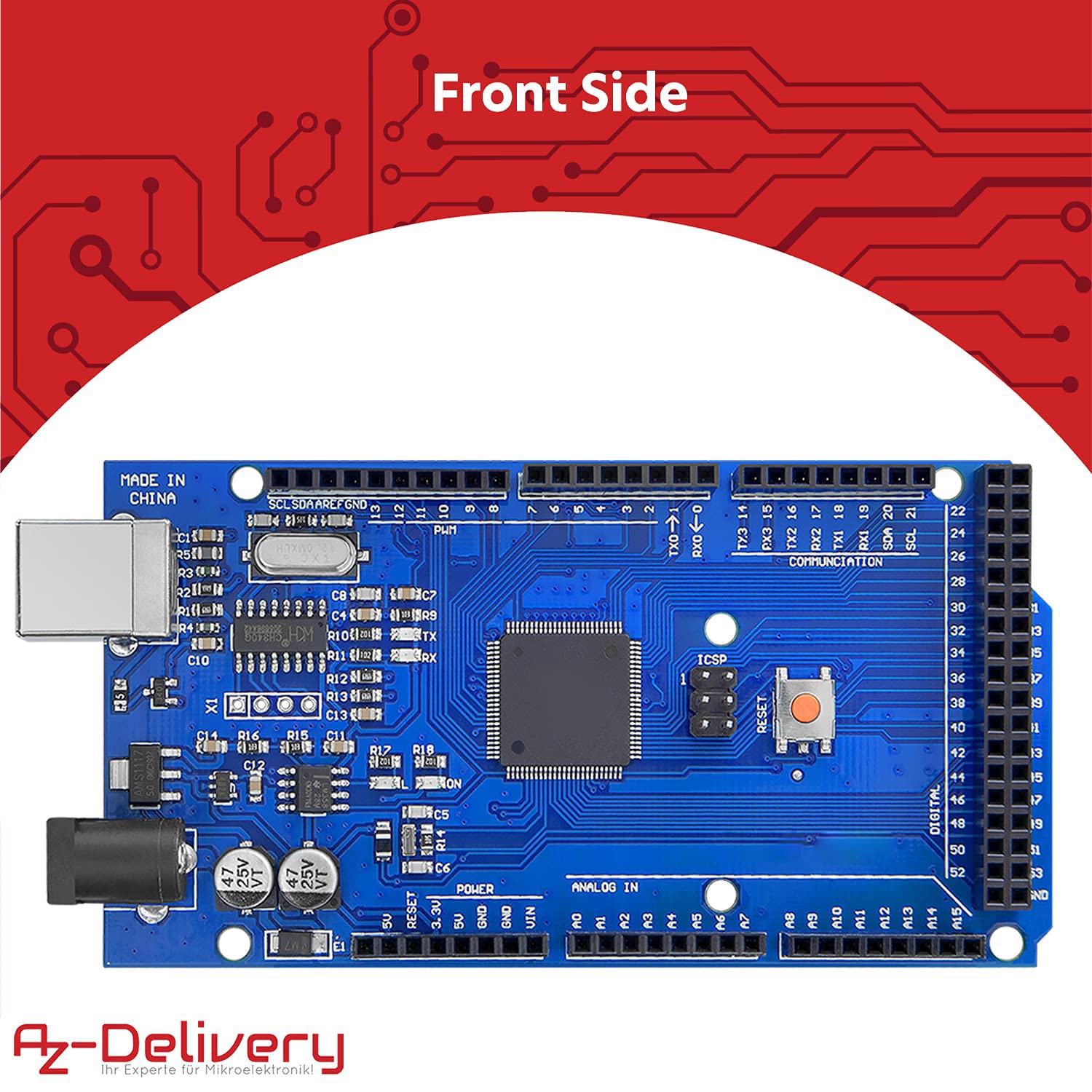 AZDelivery AZ-MEGA2560-Board con AZ-MEGA2560-Board con E-Book!