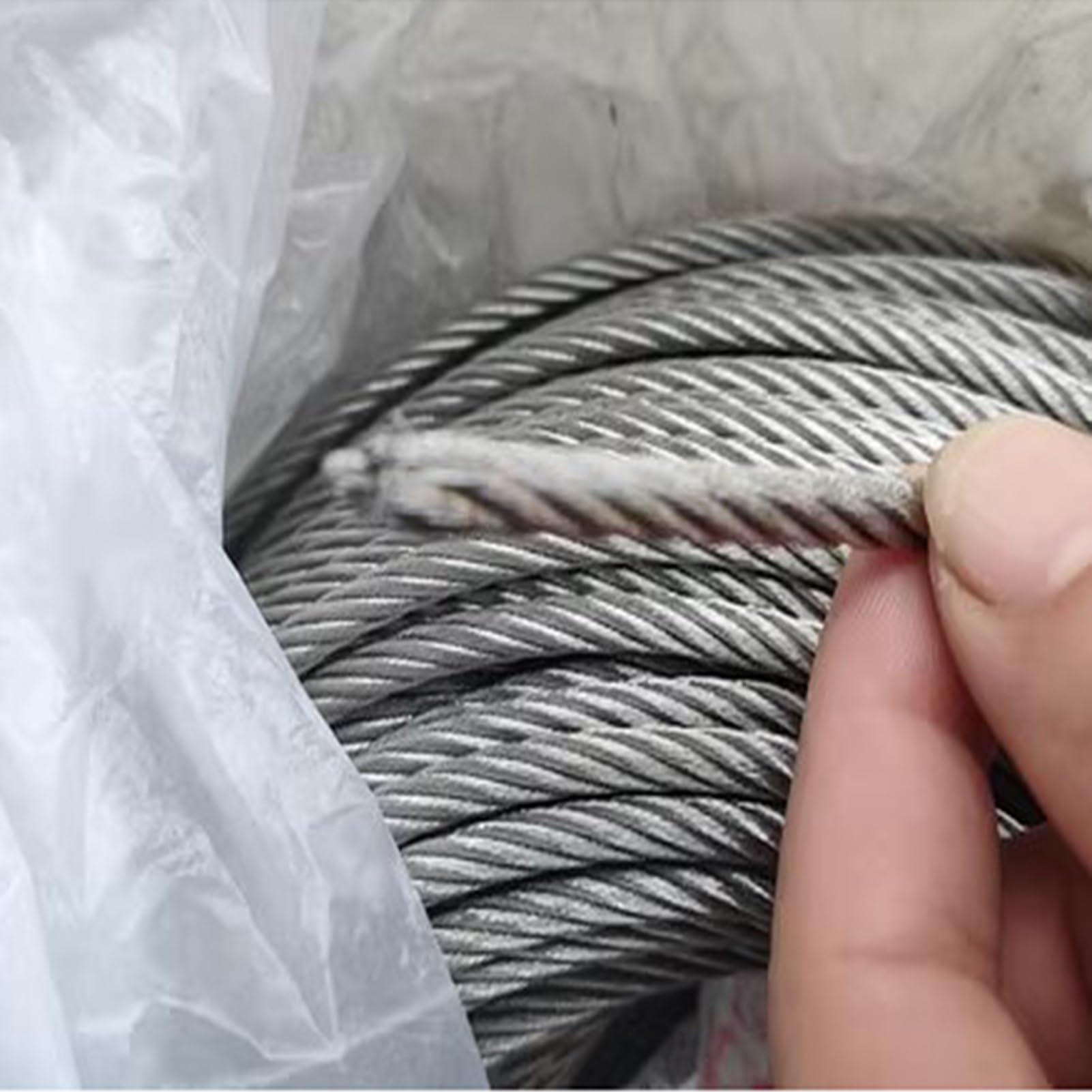 Drahtseil 3mm/0,12in Stahldrahtseil Robuste Wäscheleine Seil Aus Edelstahl 304 7x7 Litzenkern Sicherheitsseil für Treppen und Balkone(90m)