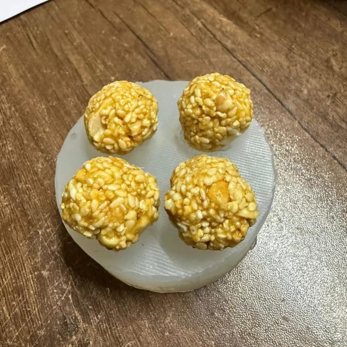 Puffed Rice Til Laddu Shape Silicone Mold Candle Making Ladoo Soy Wax for Diwali Festival Chocolate Cake Cupcake Mithai Sweet Motichoor Laddoo Mold Soap Resin Art Craft Clay DIY Gift Molds-image-34