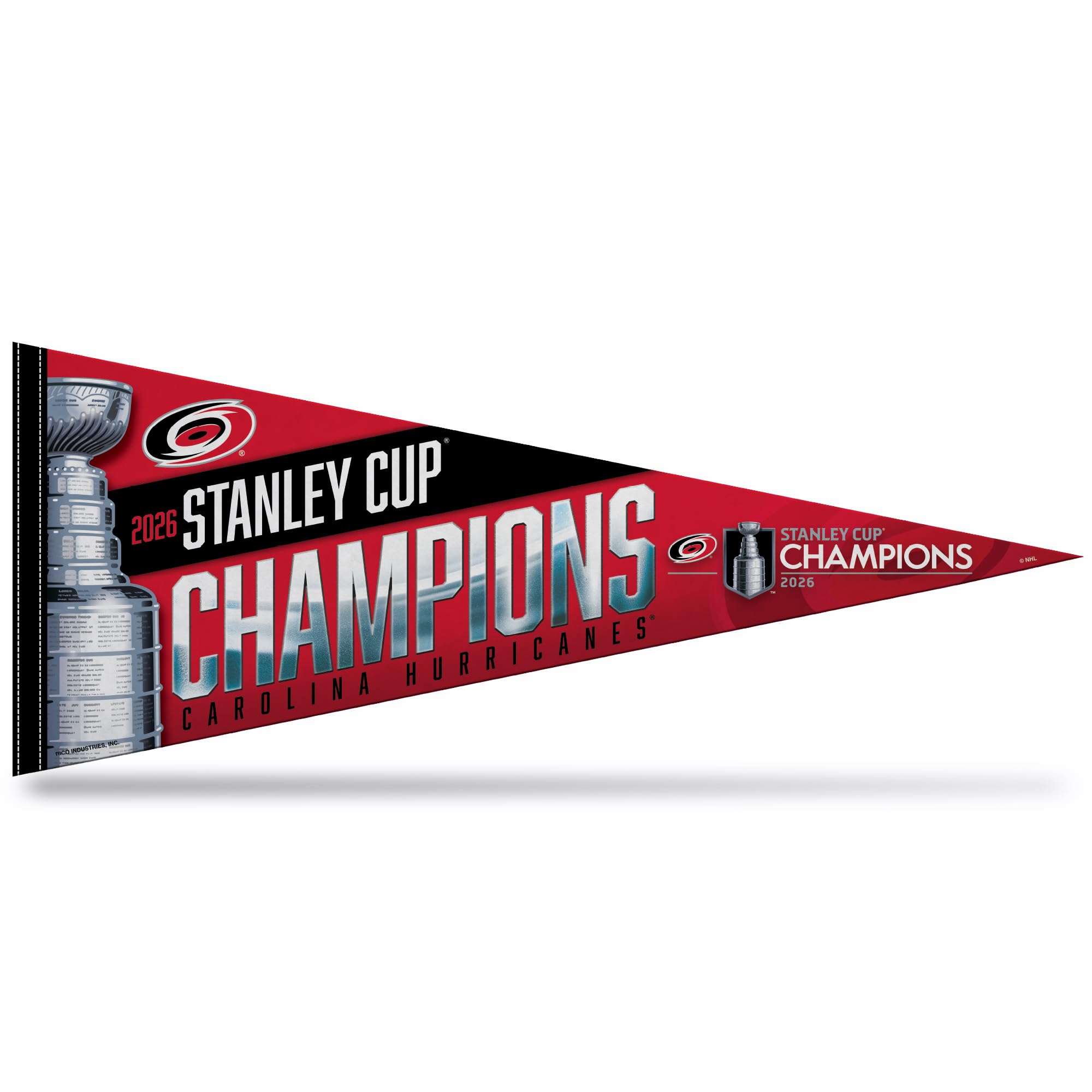 Rico Industries NHL Hockey 12" x 30" Felt Wall Décor Pennant - Great for Home/Bed Room/Man Cave Décor