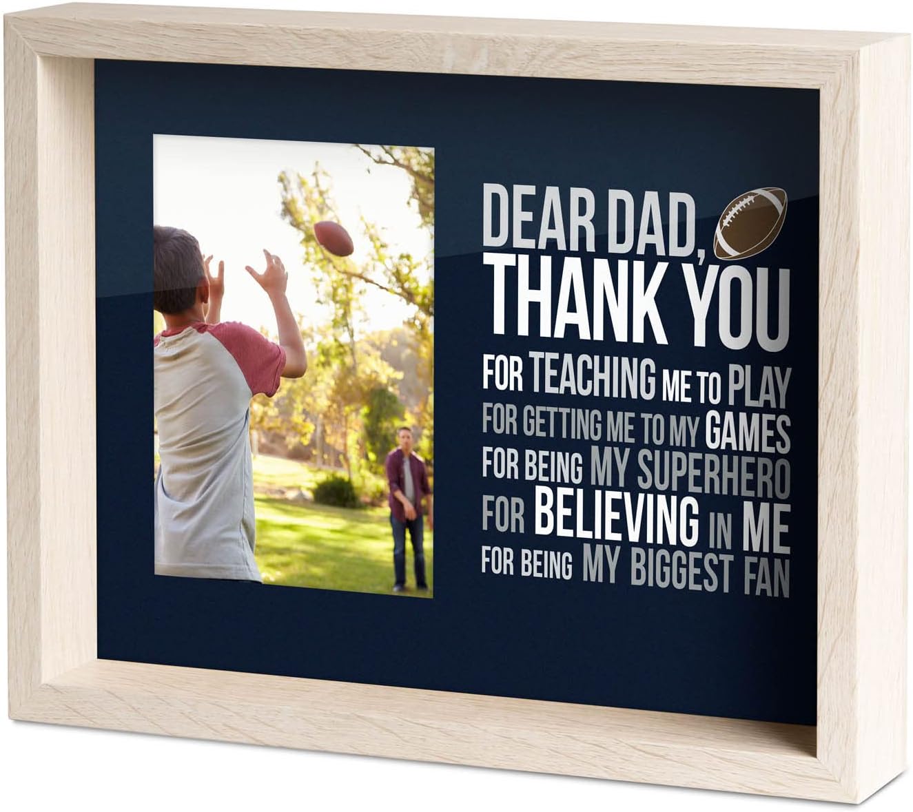 ChalkTalkSPORTS Premier Football Photo Frame | Dear Dad