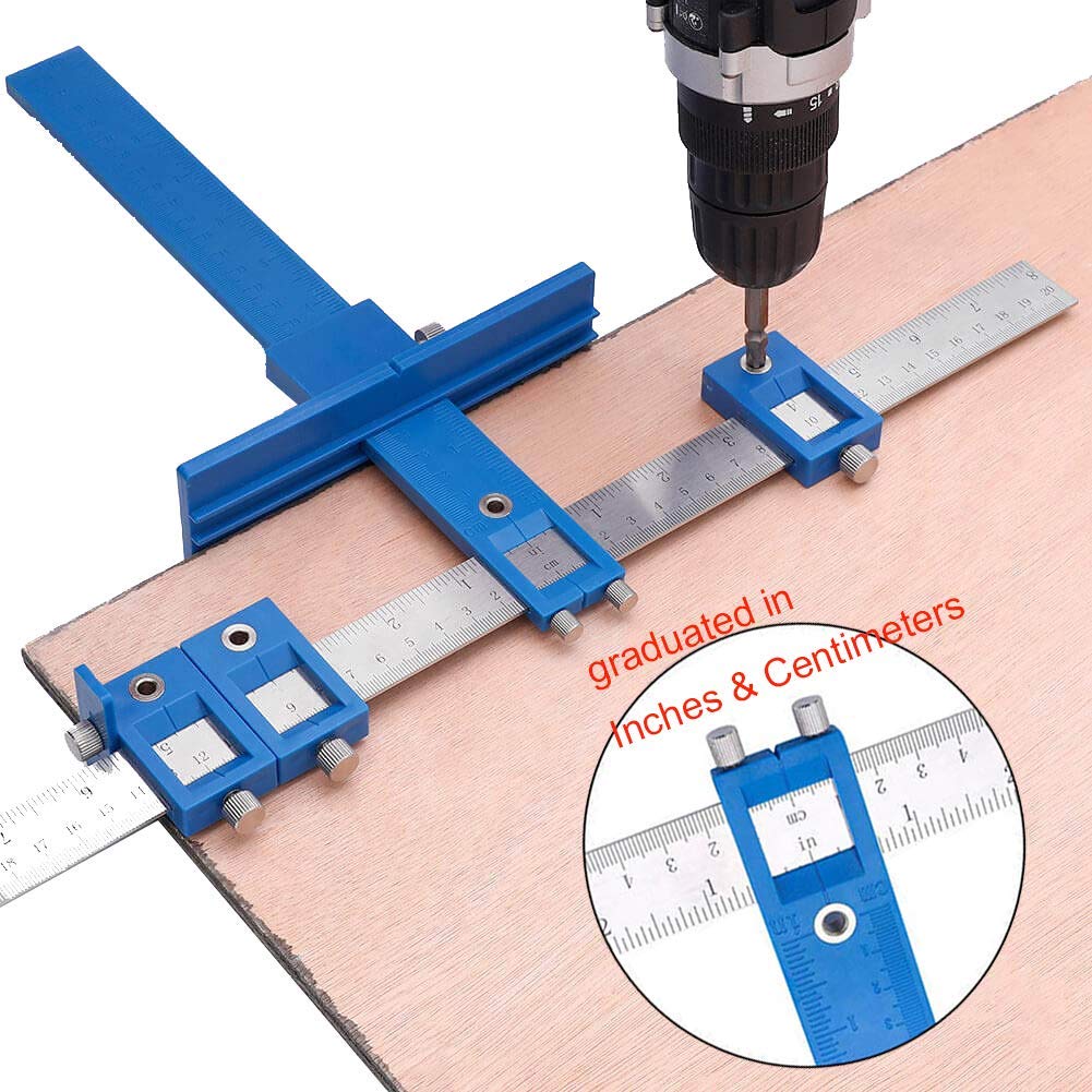 SYITCUN Cabinet Hardware Jig for Handles, Adjustable Template with ...