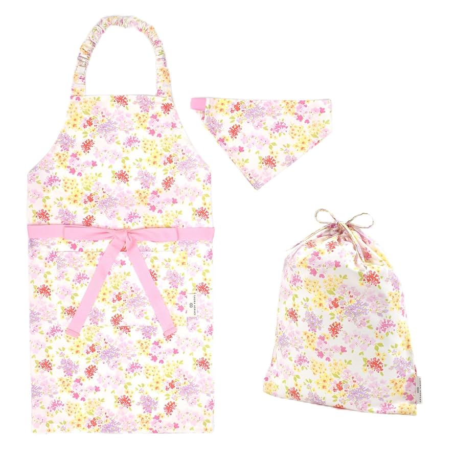 ローラアシュレイ花柄エプロン３点セット ＆おまけ巾着付き 楽天市場】LAURA ASHLEY ローラ アシュレイ エプロン レディース