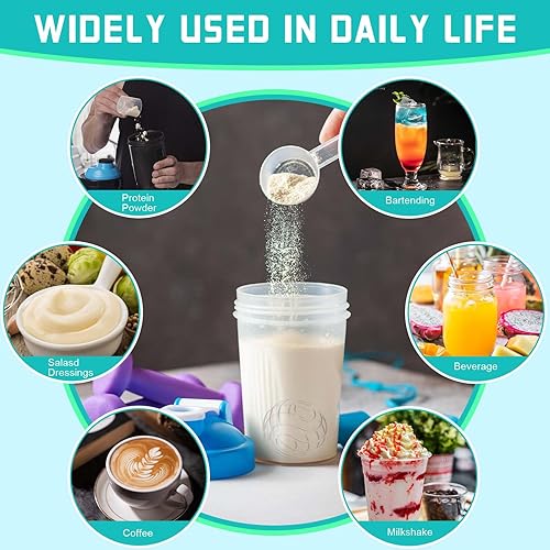 Miniatura 8 de 2 piezas de bolas agitadoras de acero inoxidable con batidor de alambre para mezclar proteínas, para vaso batidor mezclador (diámetro 1.2 pulgadas)