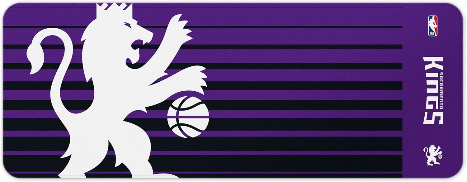SOAR NBA Multifunctional Desk Mat for Desktop, (31.5"x12") - Ultra Soft Fabric with Non-Slip Rubber Backer - Water Resistant & Durable Nylon Stitching image 2