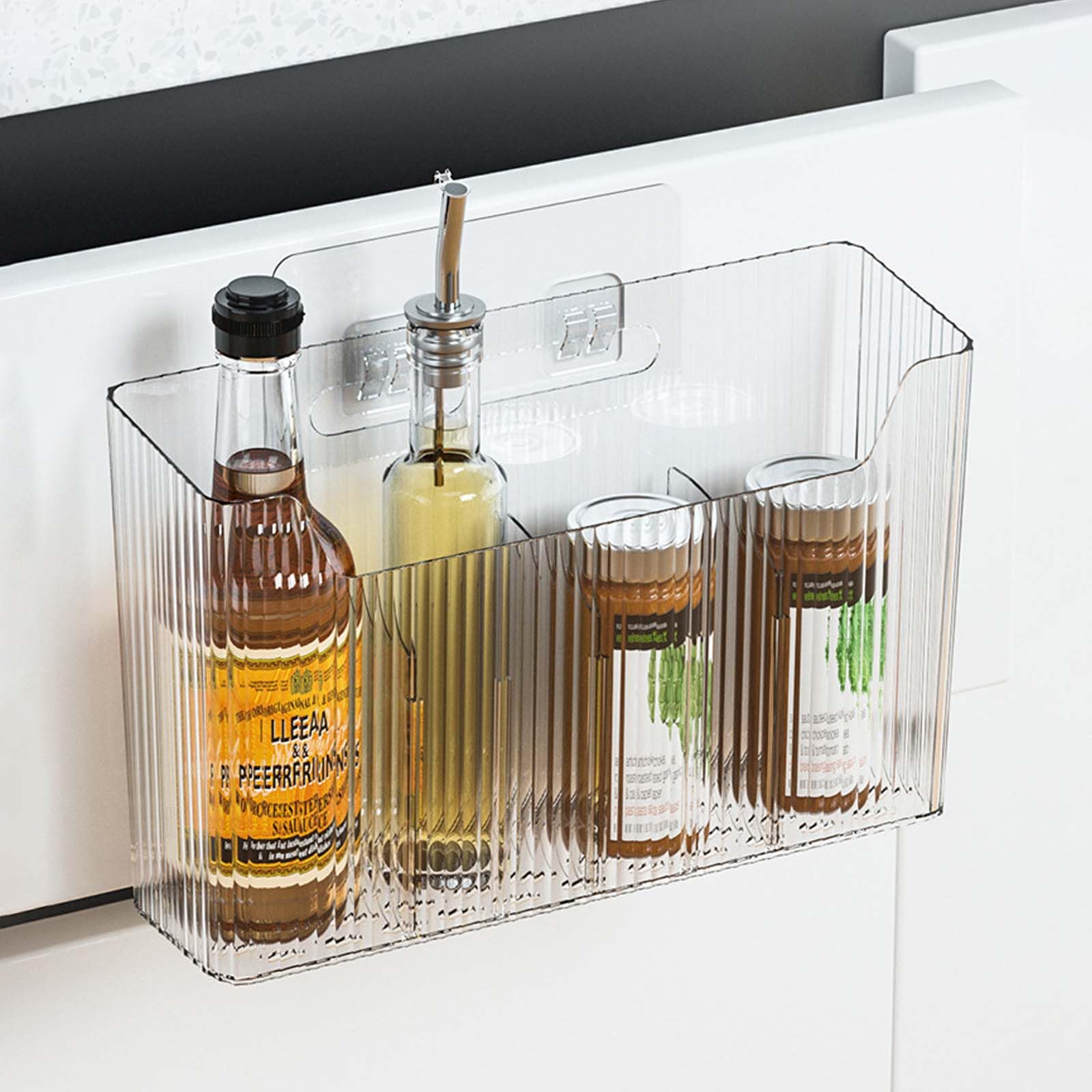 Organizer Da Cucina Autoadesivo - 2 Pezzi Per Parete, Ideale Per Armadi, Bagno E Frigorifero - Foto 3