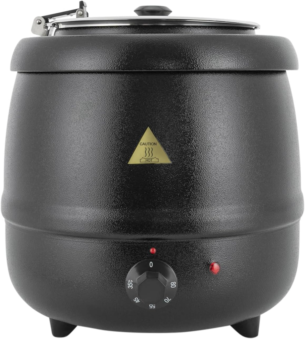 10.5 Qt Soup Warmers Commercial Grade Soup Kettle with Lid and Detachable Stainless Steel Insert Pot Food Warmers for Restaurant and Big Family