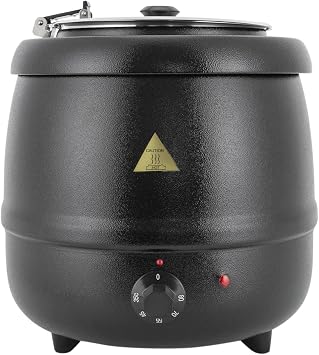 10.5Qt Soup Warmers with Lid Stainless Steel Insert for Restaurant Home