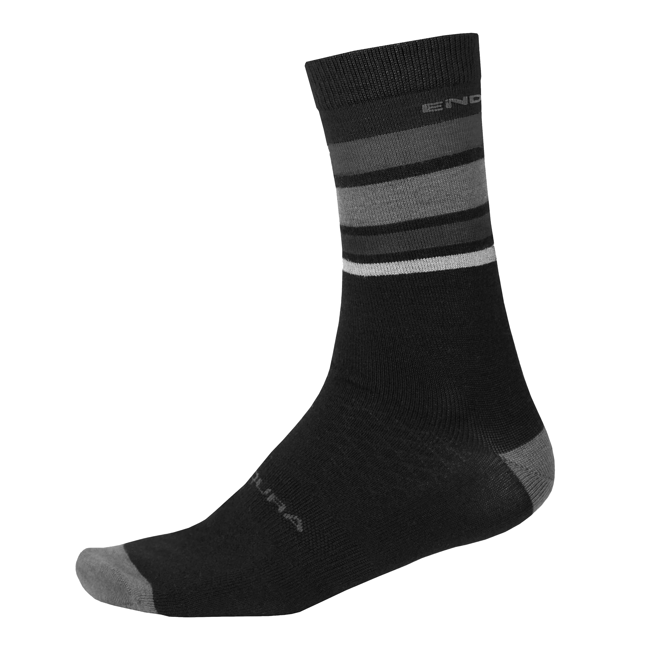Endura BaaBaa Merino Stripe Socks for Cycling, Warmth and Breathability Socks