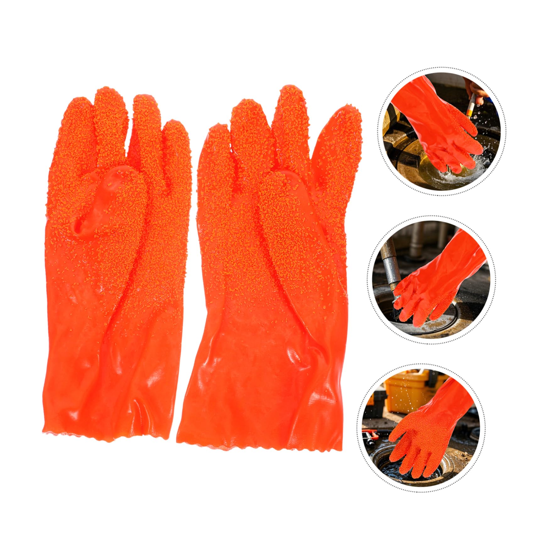 Homoyoyo 6pares Guantes Estanques Guantes Limpiar Botes Industrial Goma Flexibles