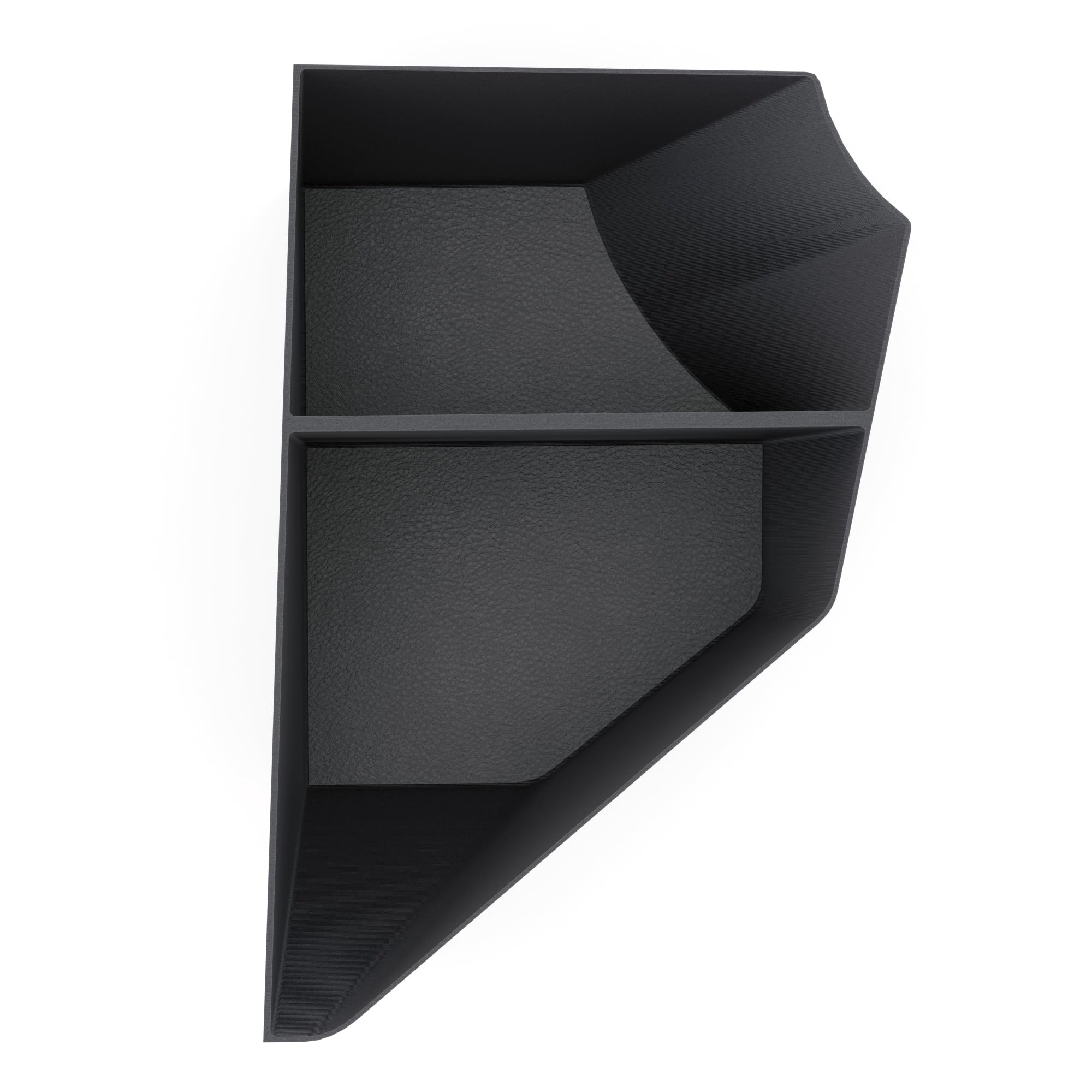 TWRAPS Frunk Tray Organizer for Rivian R1S & Rivian R1T Gen 2 2025-2026 - Durable Storage Box with 2 Compartments, Matte Black ABS, Includes Premium