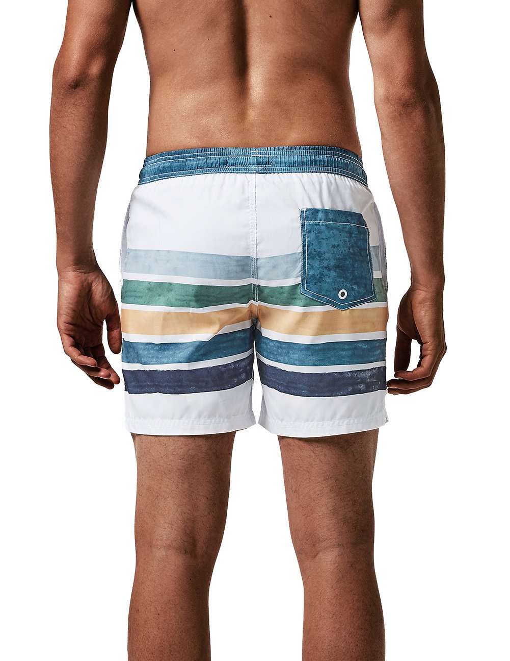 Image secondaire de MaaMgic Homme Short de Bains Maillot de Bain avec Filet Style Tropical Voyage Pants Court de Sport Séchage Vite Bien pour Vacanc