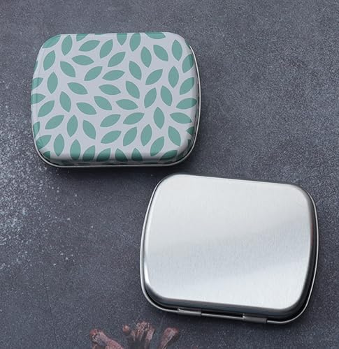 Miniatura 7 de 4 cajas de almacenamiento pequeñas de metal de 2.4 x 2.0 x 0.6 in, rectángulo, latas vacías con bisagras con tapa, recipientes para organizar