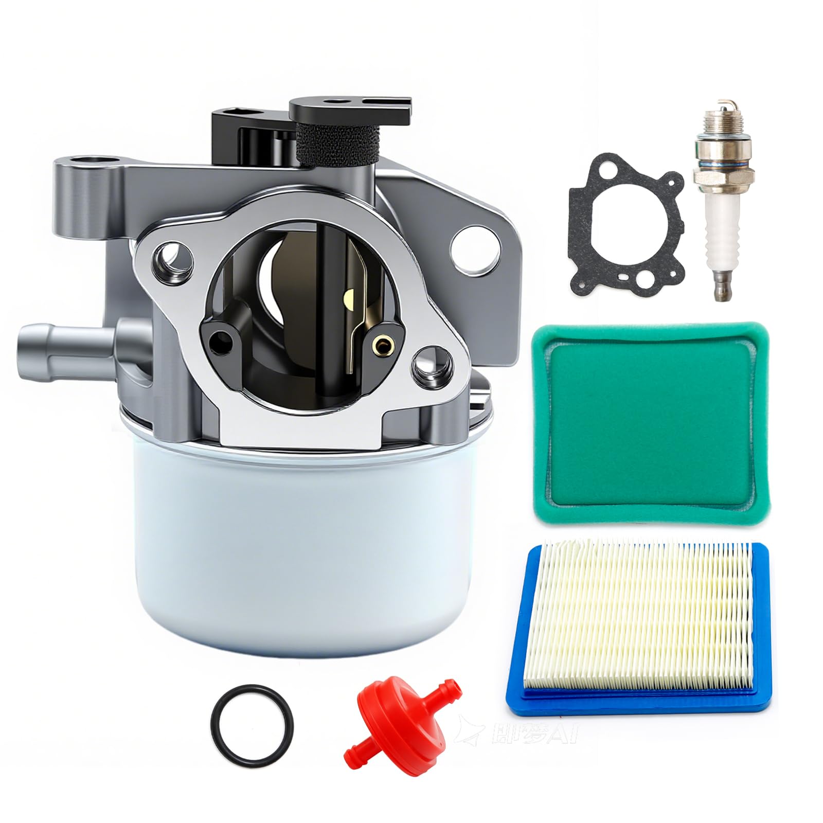 Hoypeyfiy Vergaser-Luftfilter Tune Up Kit Ersatz für 675 675ex 725ex Serie Motor 799866 790845 491588S 799871 796707 794304 Craftsman 190CC Rasenmäher