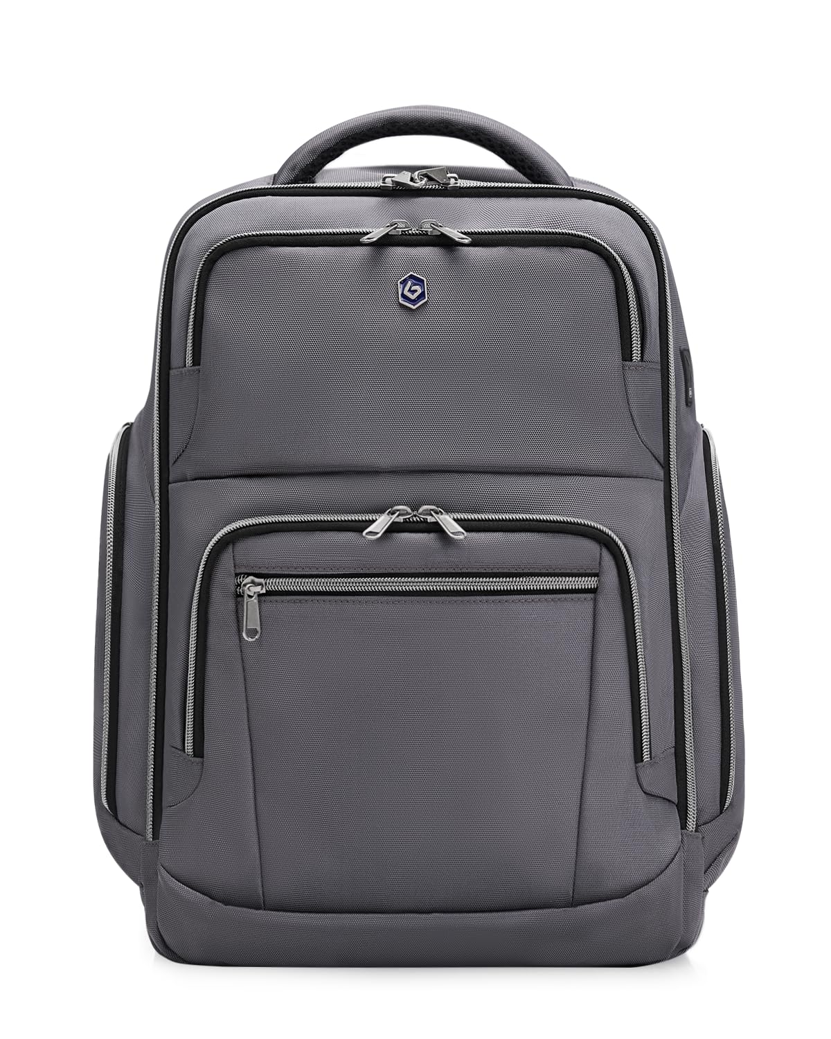 Blue Quartz Laptop Backpack for Men Women, Business Travel Anti Theft Backpack Airline Approved, Water Resistant College Daypack Work Computer Bag with USB Charging Port, Fits 15.6 Inch Laptop