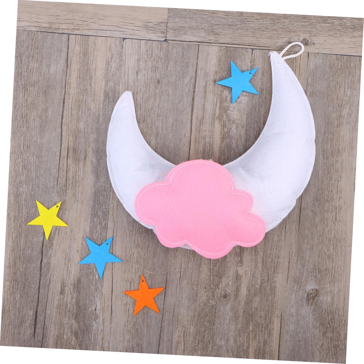Cabilock 3 Piezas Nube Estrella móvil decoración Musical Cuna móvil Nubes Colgando Decoraciones decoración Colgante de la habitación del bebé Las Nubes Decorar Accesorios sintió