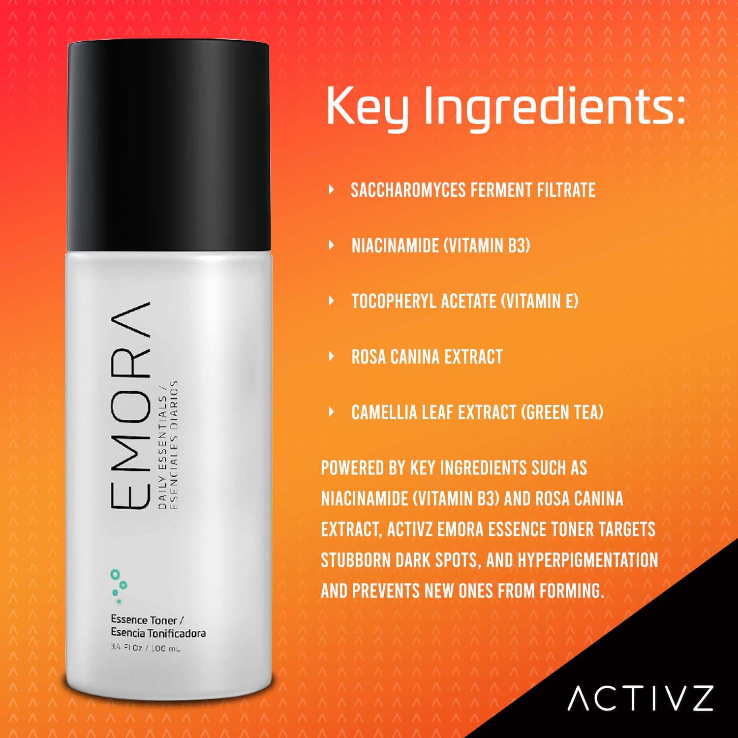 ACTIVZ - EMORA Essence Toner - Fermented Rice Water Facial Toner - 100ml