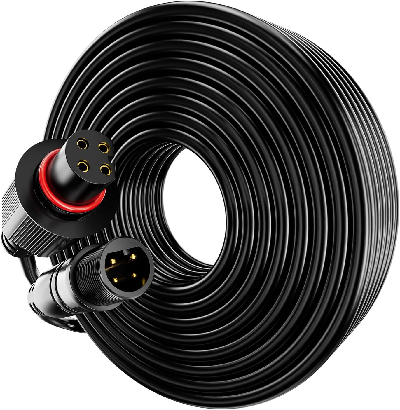 10FT Extension Cable for Govee Outdoor Flood Lights and Spot Lights IP67 Waterproof 4-Pin Extension Cord Compatible with Govee H7057 H7058 H7067 H7068 H7069 H7094 H7093 H7060 H7062 (10ft)
