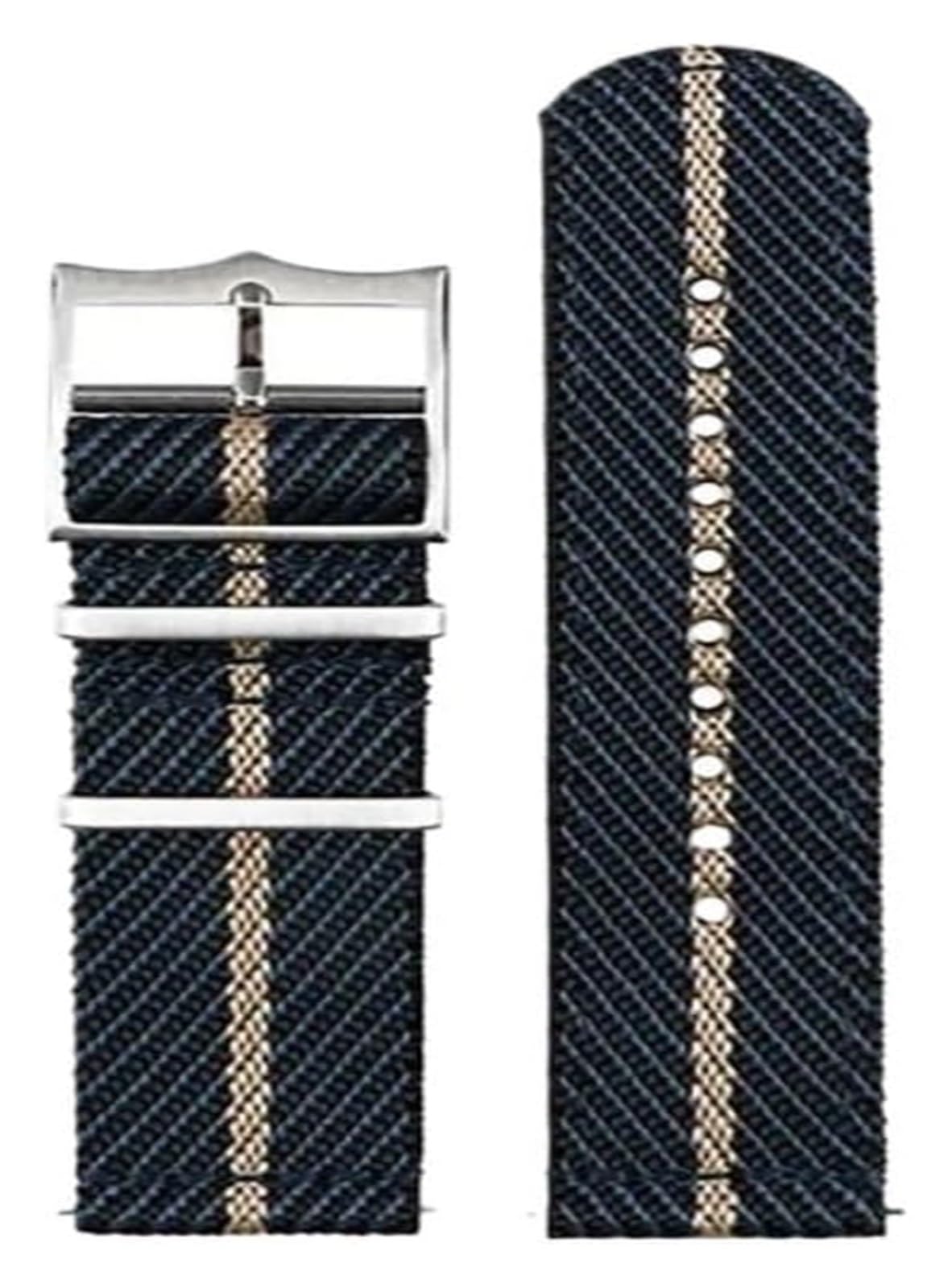 Remplacement du bracelet de la montre intelligente Bracelet de montre en Nylon 20mm 22mm, bracelet de montre souple de qualité supérieure, montres de remplacement de Sport universelles