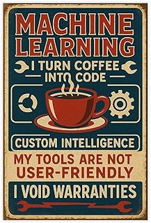 Customized Intelligence, Humorous Warranty Voiding Signs, Programming, Data Science Poster Print for Teen Boys Room Wall Art Canvas Painting Print 12x18inch(30x45cm)