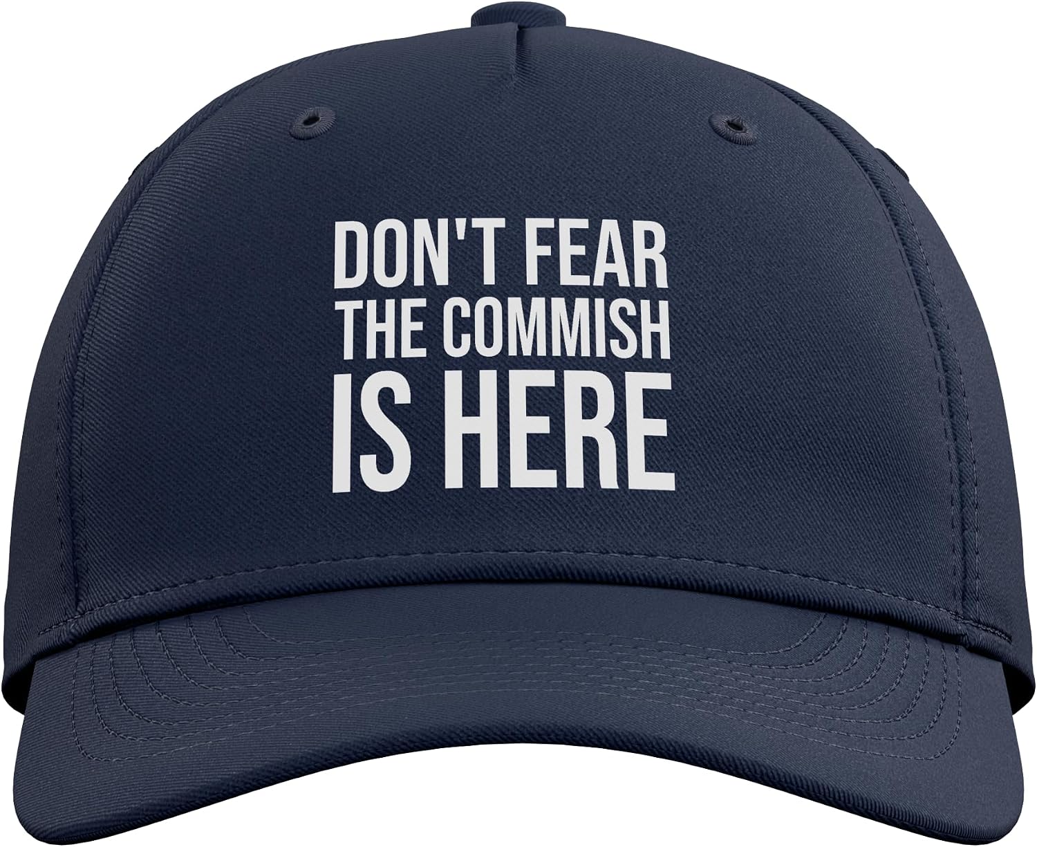 Funny Commish Fantasy Basketball Commissioner Sarcastic Adjustable Baseball Hat image 2