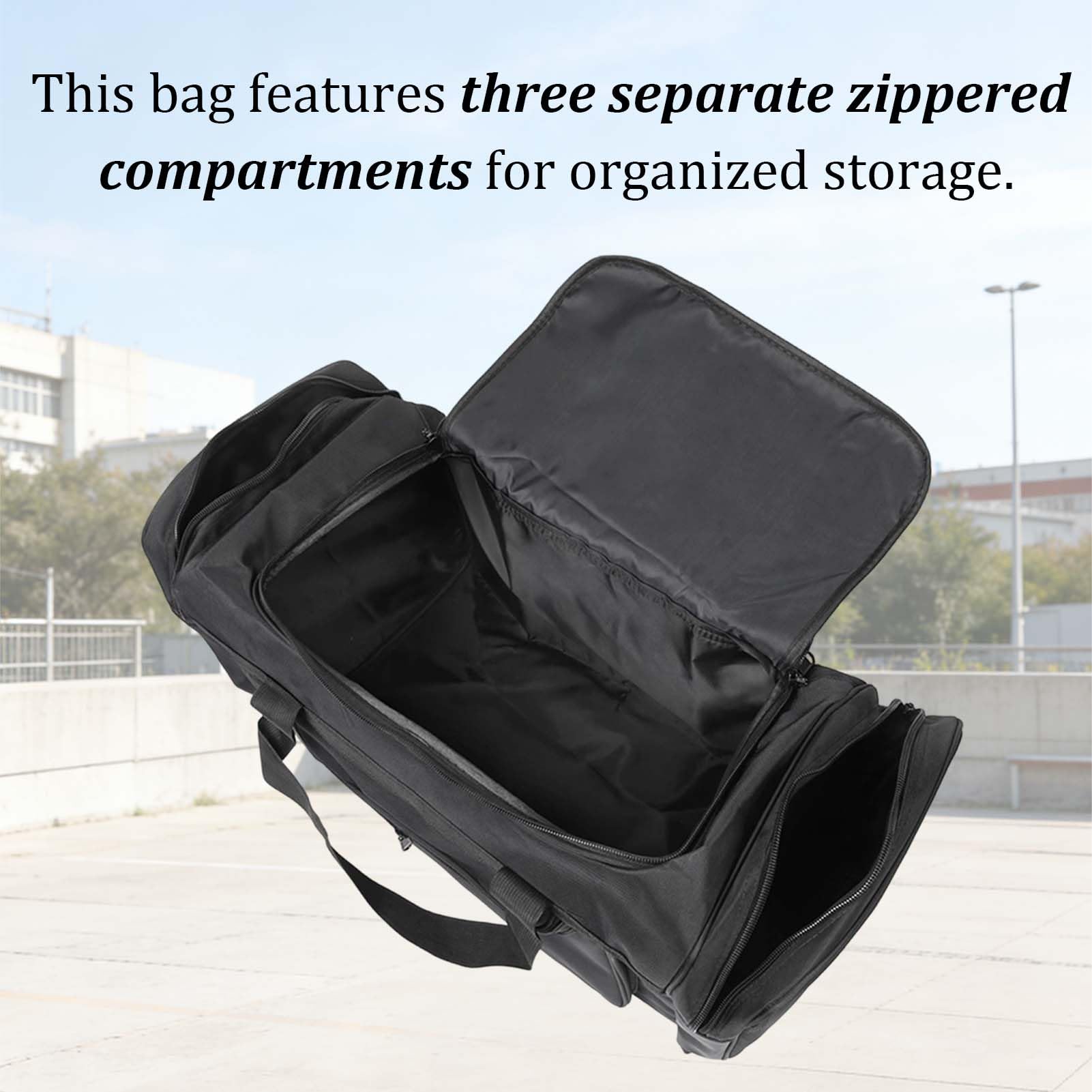 Bolsa De Viaje Hombre Mujere 62/92/115L Bolsa de Deporte Gimnasio Grande Bolso De Lona Hidrófugo Plegable Travel Duffel Bag Gym Bag Sport Duffle con Compartimento (Negro, 115L)