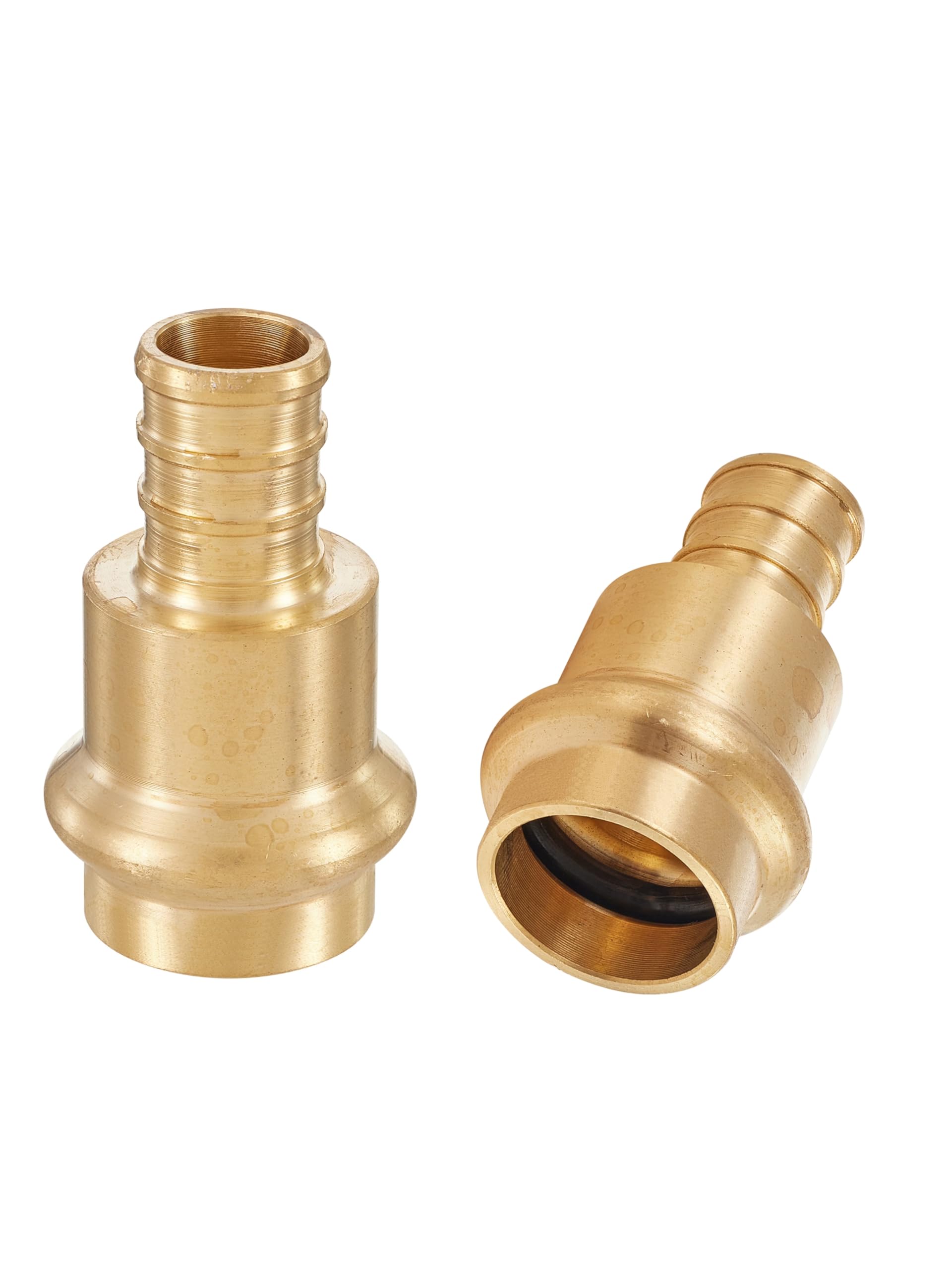 50 Stück PEX Crimp-Adapter – 1,27 Cm X 1,27 Cm NPT, Messing – Für Trinkwasserinstallation, Mit Zertifizierung