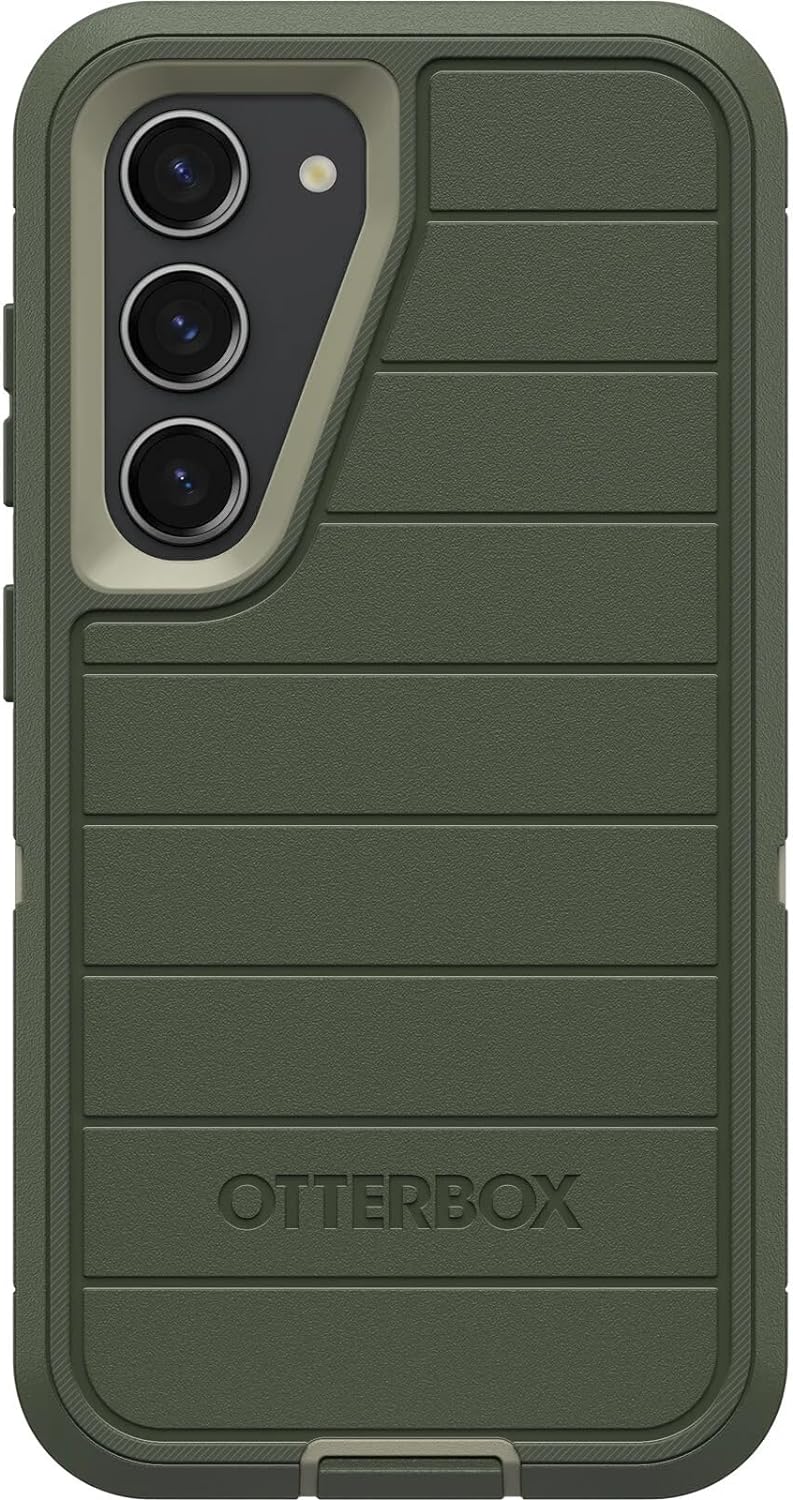 OtterBox Galaxy S23 (Only) – Defender Series Case – Lichen The Trek (Green), Rugged & Durable – with Port Protection – Case Only – Microbial Defense Protection – Non-Retail Packaging OtterBox Galaxy S23 (Only) – Defender Series Case – Lichen The Trek (Green), Rugged & Durable – with Port Protection – Case Only – Microbial Defense Protection – Non-Retail Packaging