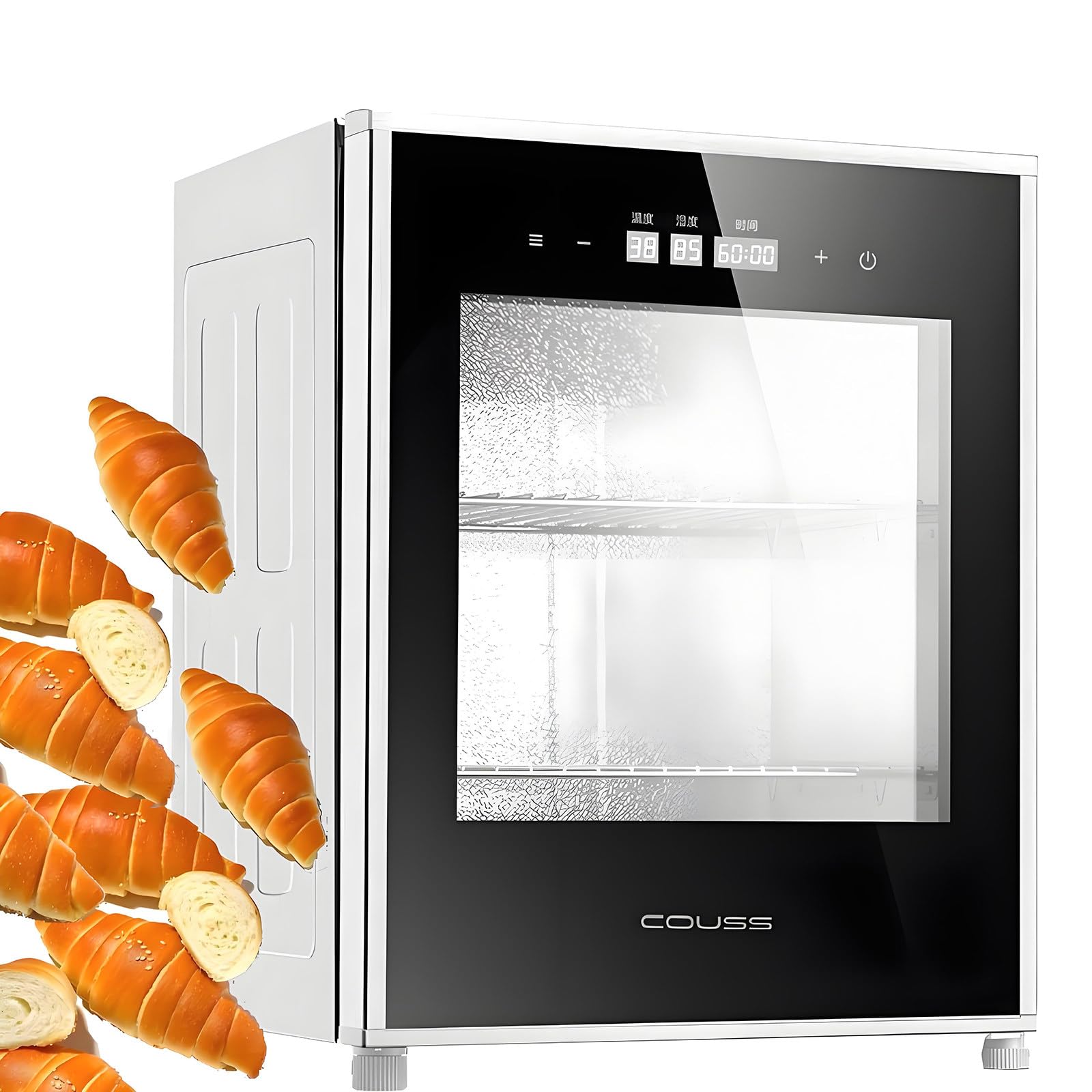 Fermentadora de Pan Casera de 40 L, Ideal para Cocina, Yogur y Pan, con Temperatura, Tiempo y Humedad Ajustables para una Fermentación Uniforme - Ideal para Uso Doméstico