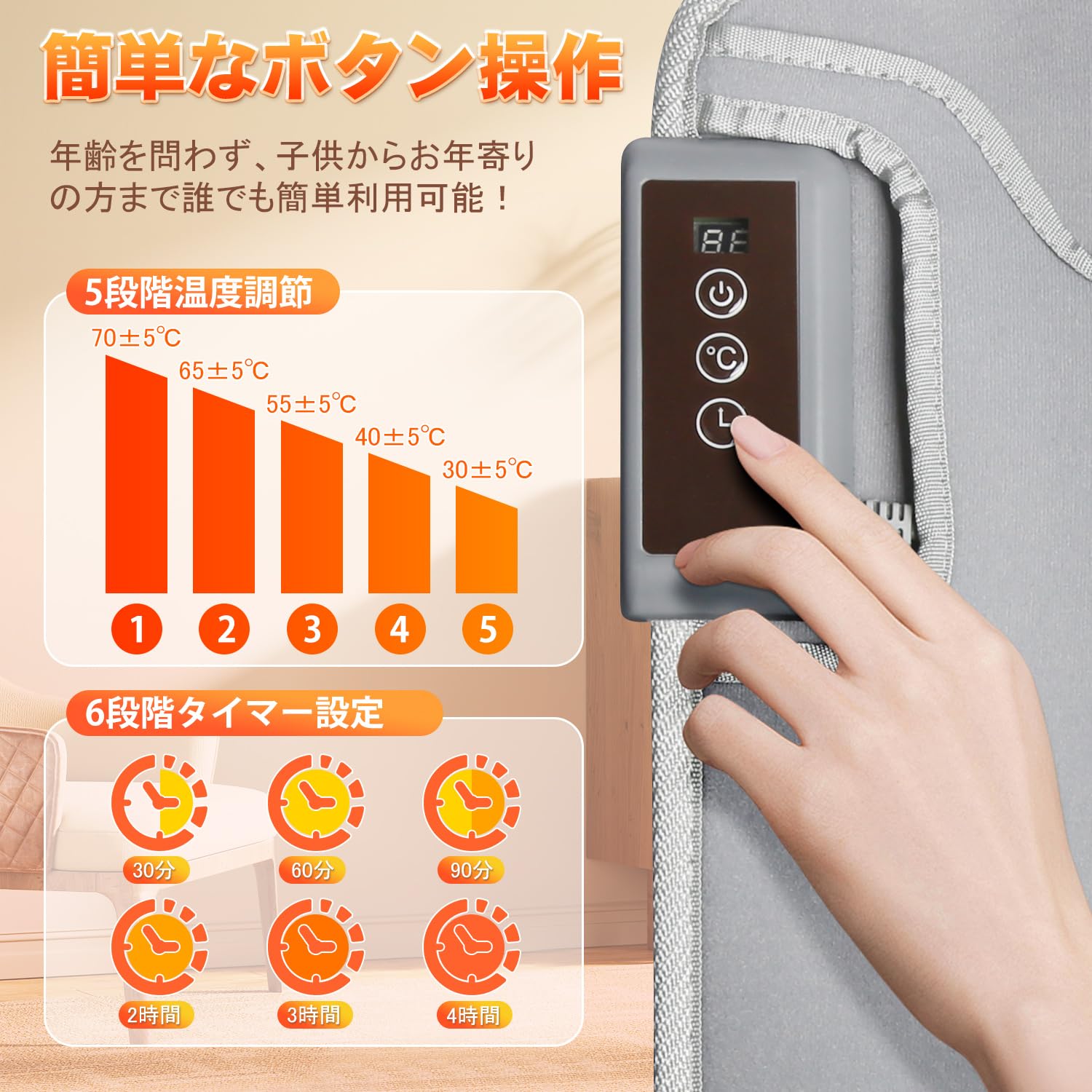 Amazon | RUSEPIN デスクヒーター パネルヒーター【720°全方位発熱式