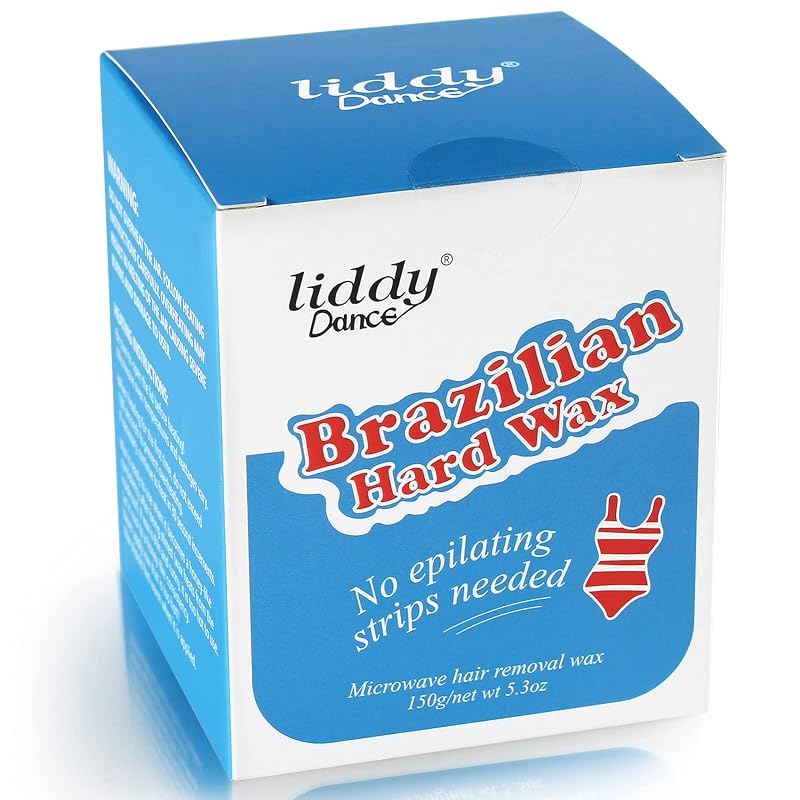 Kit de cera para depilação brasileira e linha do biquíni liddy Dance, cera quente para micro-ondas