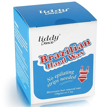 Brazilian & Bikini Wax Kit - Hard Wax for Easy Hair Removal, Suitable for Sensitive Skin, Microwave-Ready