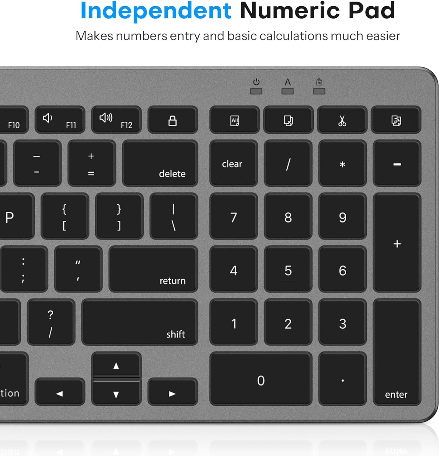 OMOTON Wired Keyboard Compatible with Mac, with Dual Interface (USB and Type-C), Numeric Keypad Compatible with MacBook Pro/Air, iMac, Mac mini/Pro Laptop, Grey