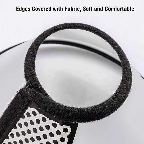 Depets Adjustable Recovery Pet Cone E-Collar for Cats Kittens Rabbits, Plastic Elizabeth Protective Collar Wound Healing Practical Neck Cover, Neck Girth 6.1 in