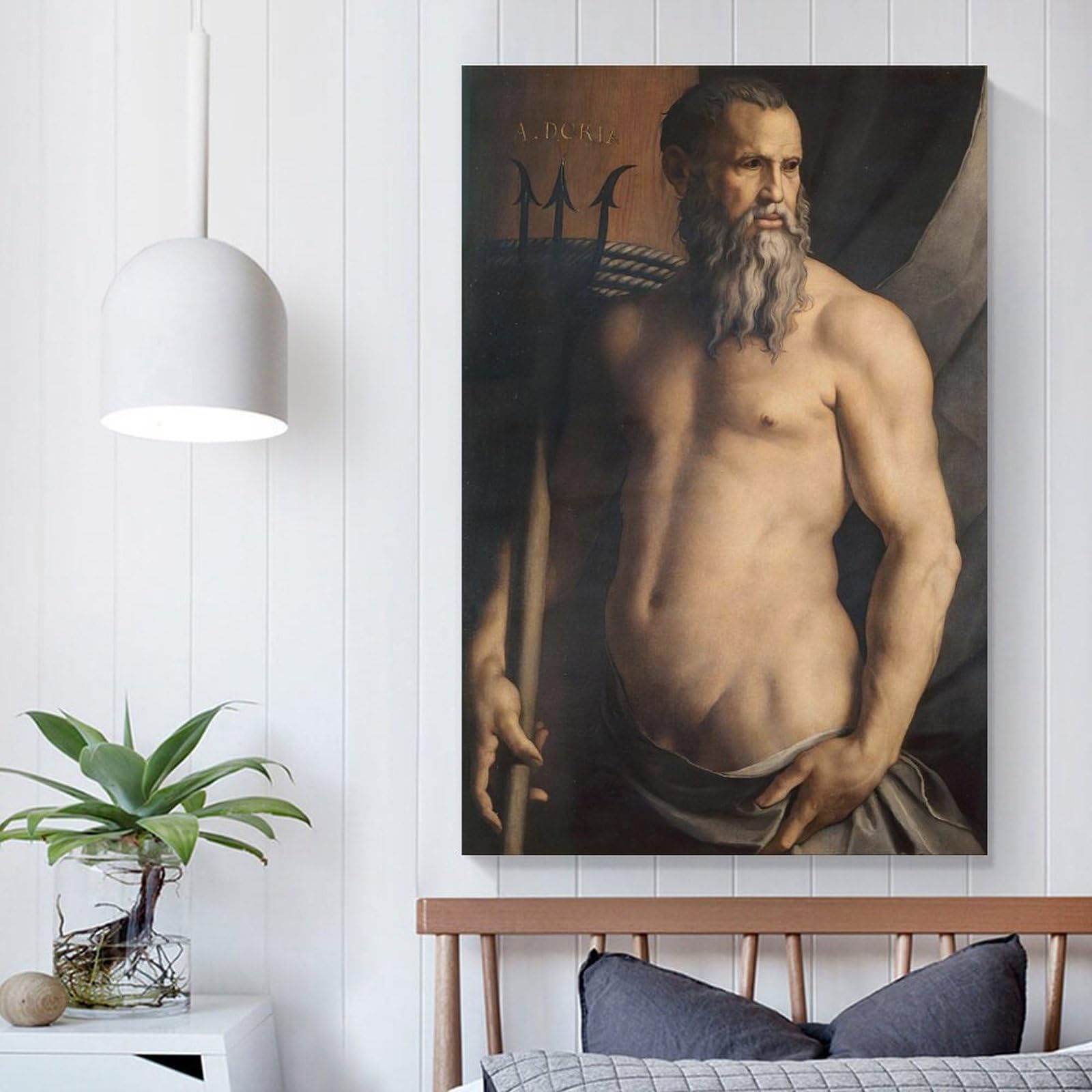 Amazon.com: Portrait Of Andrea Doria As Neptune by Agnolo Bronzino