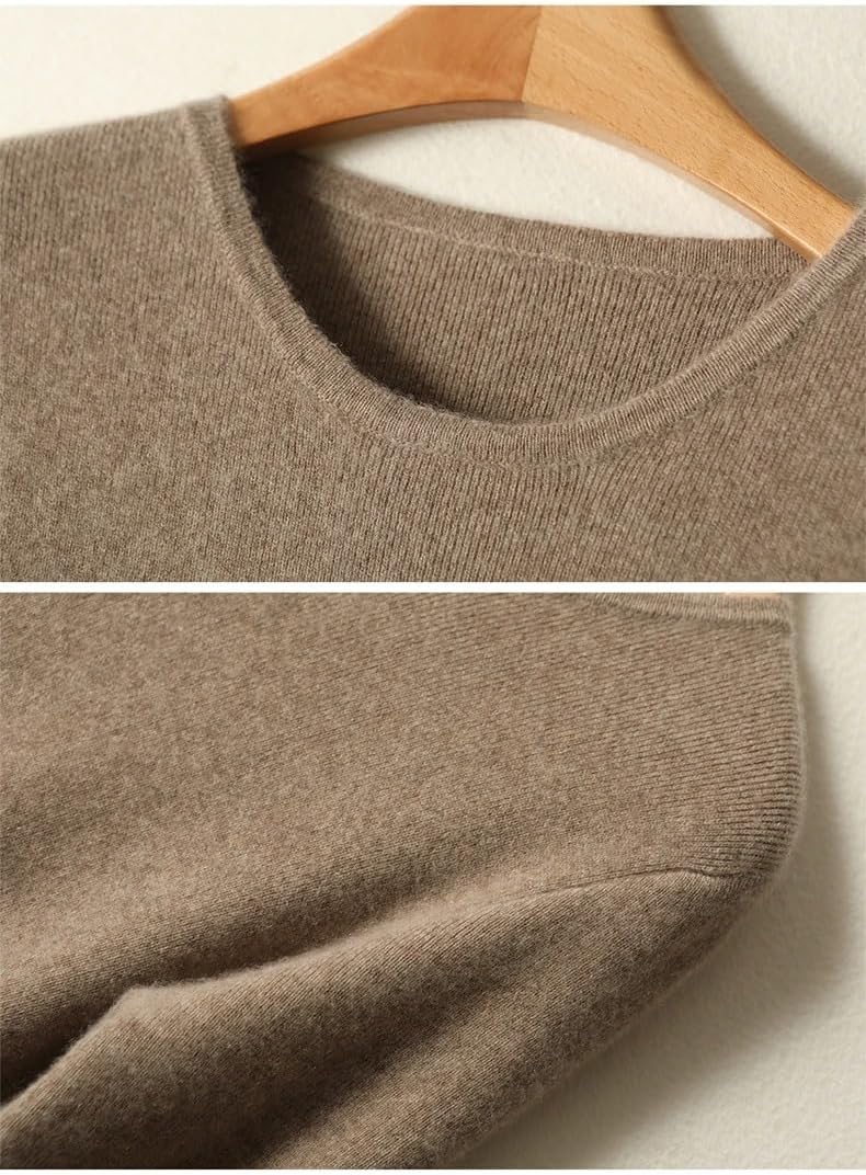 Autumn Winter Women's Long Skirt Wool O-Neck Long Knitted Sweater Korean