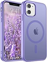 Vista 216 de SUPFINE - Funda magnética para iPhone 13 Pro Max (compatible con MagSafe), (protección contra caídas de grado militar de 10 pies), delgada, Negro